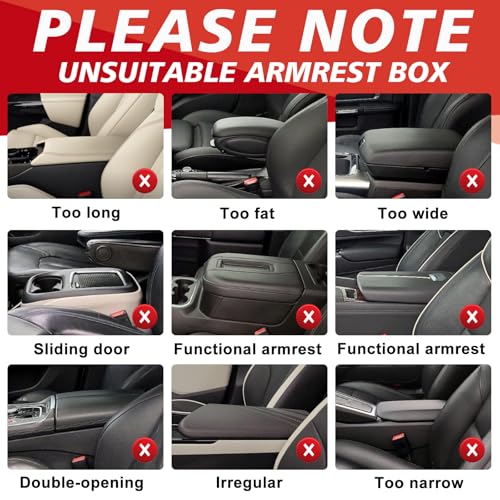 Armrest Cover for Most Vehicle SUV Sedan