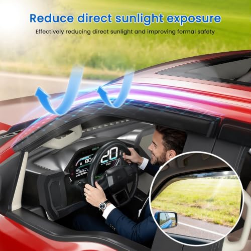 Window Visors Rain Guards Fits 2018 (4 Count)