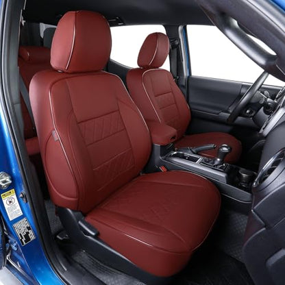 Custom Fit Tacoma Leather Car Seat Covers for Toyota Tacoma 2012 2013 2014 2015