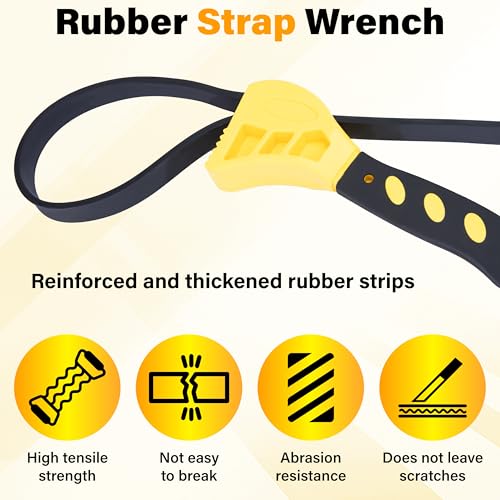 2 PCS Strap Wrench Plumbing (2 Count)