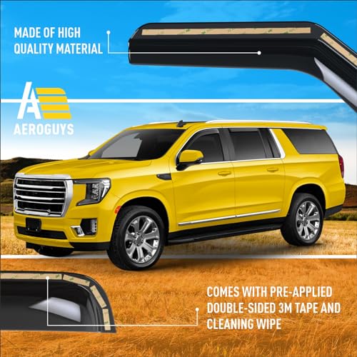Extra Durable Window Deflectors in (4 Count)