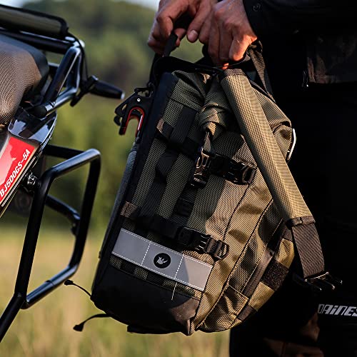 Motorcycle Saddlebag Waterproof Motor Luggage Pack Quick Release Motorbike Side Bag 20L Fits Most Adventure and Sports Bike Motorcycle Racks