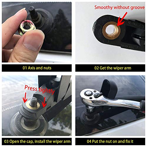 Rear Windshield Wiper Arm Blade Set