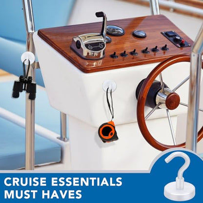 Magnetic Hooks for Cruise Cabins (6 Count)