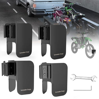 4 Pack E Track Dirt Bike Wheel Chock Supports tire up to 6"