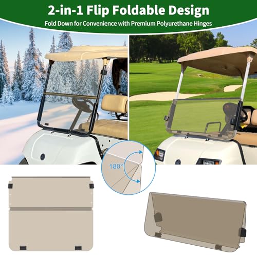 Golf Cart Foldable Windshield 3