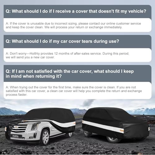 10 Layers SUV Car Cover Custom Fit for Cadillac Escalade ESV