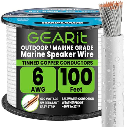 6 Gauge Marine Primary Speaker Wire 100 FT