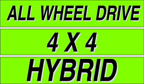Ez line Vinyl Windshield Stickers 3 Dozen 15 Inch Chartreuse Slogan Dealership Pro Pack for Car Lots (36 Count)