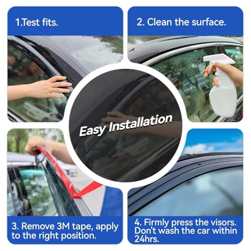 Window Visors Rain Guards for 1996