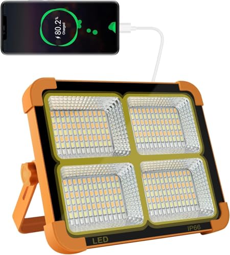 Portable LED Solar Work Light 100W 16500mAh 10000LM