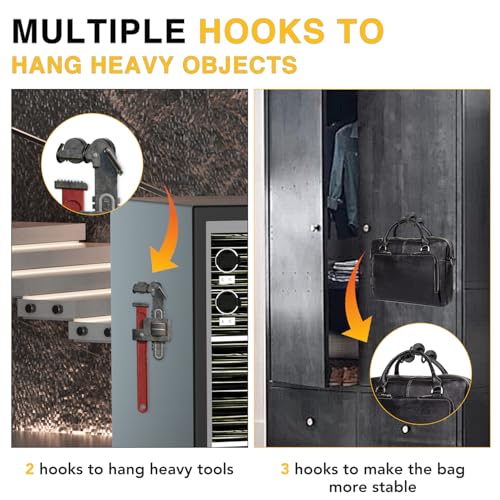 Magnetic Hooks 20pcs 30lbs+ Cruise Essentials 2026 Magnet Hook Black (20 Count)