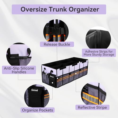 Car Trunk Organizer with Lid