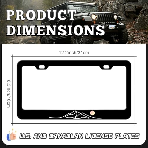 Moon Mountain License Plate Frames