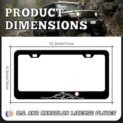 Moon Mountain License Plate Frames