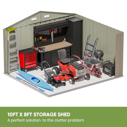 10 x 8 FT Outdoor Storage Shed