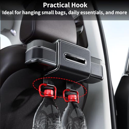 Rear Seat Cup Holder Back Seat Car Organizer 6 in 1 Multifunctional (72 Count)