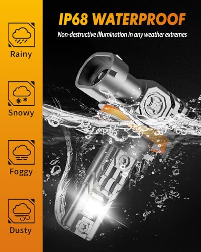 H11/H8/H9 Fog Light Bulbs, 50,000LM Brightness, 6500K H9/H8/H16 Low Beam, 10-Year Service Life with Cooling Fan, IP68 Waterproof, Real 1:1 Halogen Mini Size Plug N Play, Pack of 2 (2 Count)