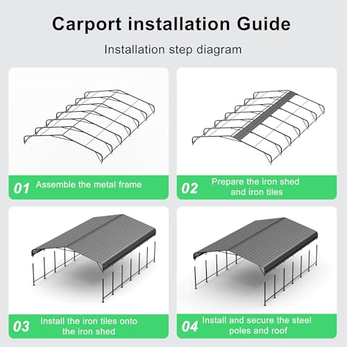 20x30 Heavy Duty Metal Carport