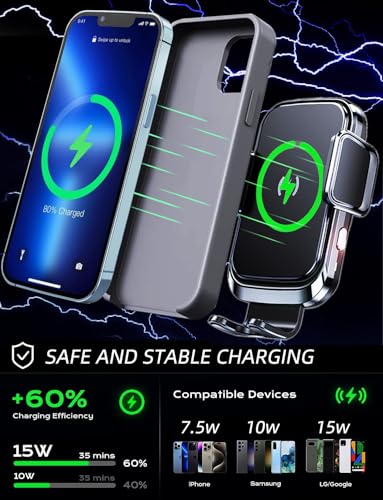 Wireless Car Charger Phone Mount Holder for Truck
