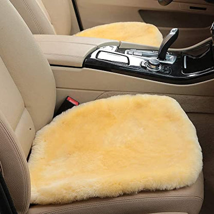 Genuine Sheepskin Car Seat Cover for Fuzzy Soft Fur Wool Cushion