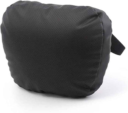 TPARTS Leather Headrest Neck Pillow for Tesla Model Y/X/3/S, Tesla Model 3 Accessories, Tesla Model Y Accessories, Car Neck Pillow for Traveling (1pc Black)