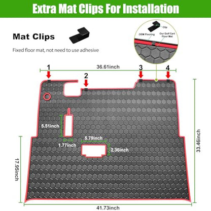 EZGO TXT Golf Cart Full Coverage Floor Liner Mat
