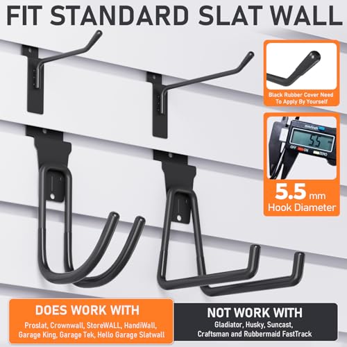 36 Pack Heavy Duty Slatwall Hooks (36 Count)
