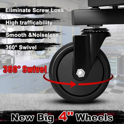 Rolling Stool with Wheels