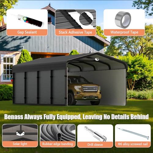 12x20 Heavy Duty Metal Carport
