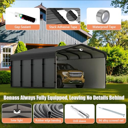 12x20 Heavy Duty Metal Carport