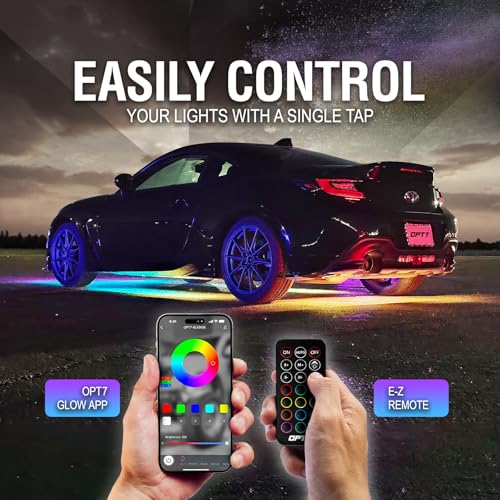 Aura DreamColor Underglow Chasing Lights for Car with APP & Remote (4 Count)