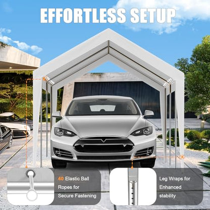 10' x 20' Carport Replacement Canopy Cover