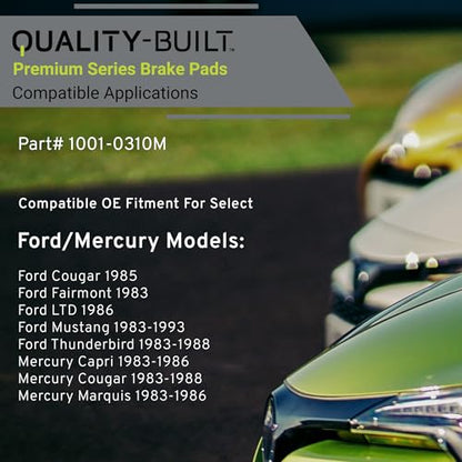Front Semi Metallic Brake Pads