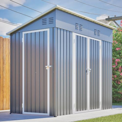 4x8 FT Outdoor Storage Shed with Floor Frame
