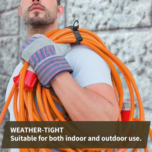 14 Pack 17 Inch Adjustable Extension Cord Holder Organizer with Triangle Buckle Heavy Duty Cable Organizer Versatile Tools Storage Strap Holder for Garage Storage Organization Supplies (14 Count)