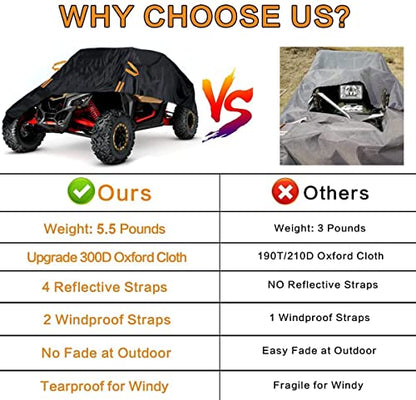 UTV X3 Cover Waterproof Heavy Duty Oxford Cloth All Weather Protection Covers 2