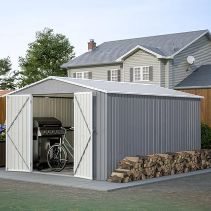 10x12 FT Outdoor Storage Shed with Floor Frame Kit