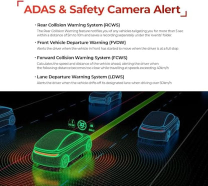 U3000 4K Dash Cam Front