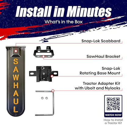 Snap Lok Universal Chainsaw Carrier Kit for Tractors and Skid Steers