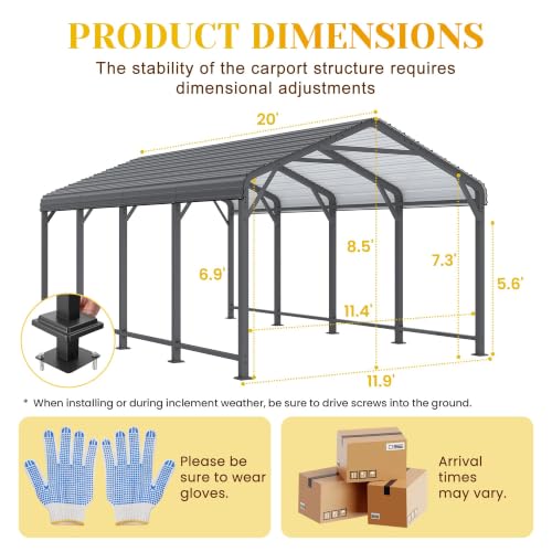12' x 20' Metal Carport