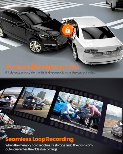4K Dash Cam Front and Rear