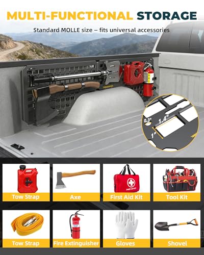 Silverado & Sierra 1500 5.8ft Short Truck Bed Side MOLLE Panels