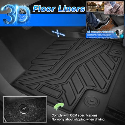Floor Mats Custom Fit for Ford F150 Supercrew 2015