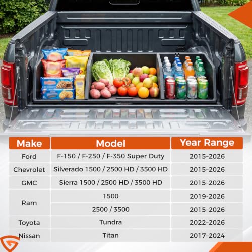 48" Truck Bed Cargo Box Organizer Slider Storage Loader System