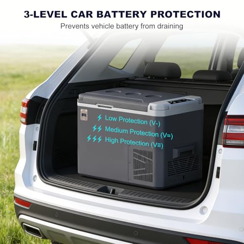 26QT Portable Freezer Compressor Cooler 12V Refrigerator APP Control