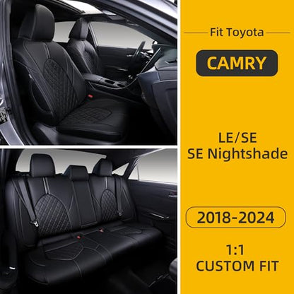 Custom Fit Camry Seat Covers for 2018