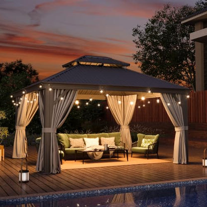 12' X 14' Hardtop Gazebo with Drainage