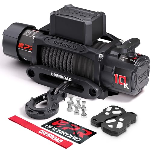 Panther Series 10000 lbs Winch with Synthetic Rope and 2 Wireless Remotes