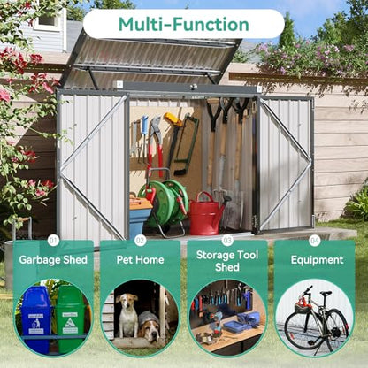 60 Cu.Ft Outdoor Trash Can Storage Shed